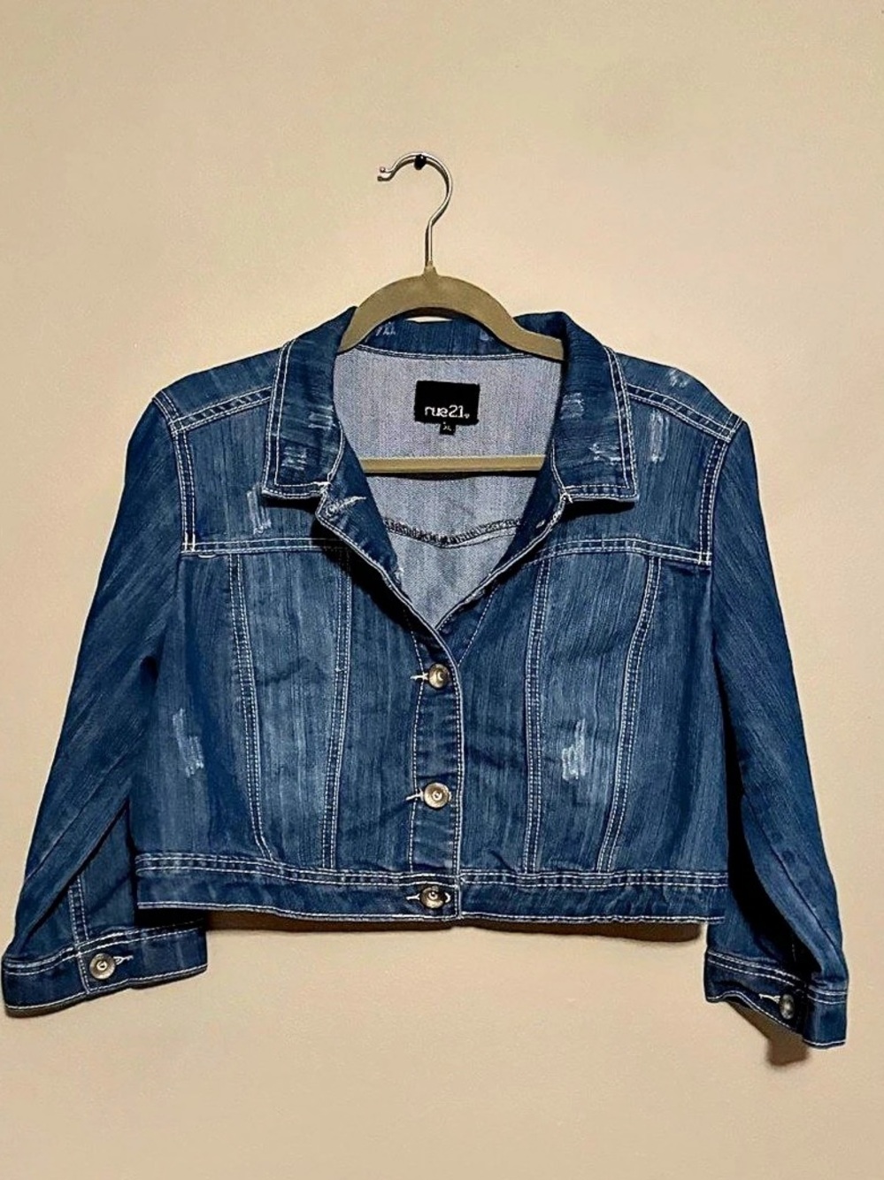 Rue21 Women's Denim Jacket Blue XL Like New